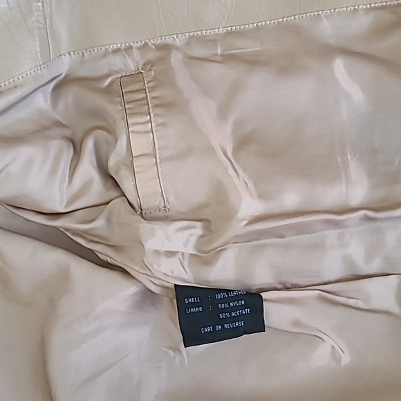 Kenneth Cole Reaction Tan Color Motorcycle Jacket Coats, Jackets & Vests Size S - Picture 10 of 12
